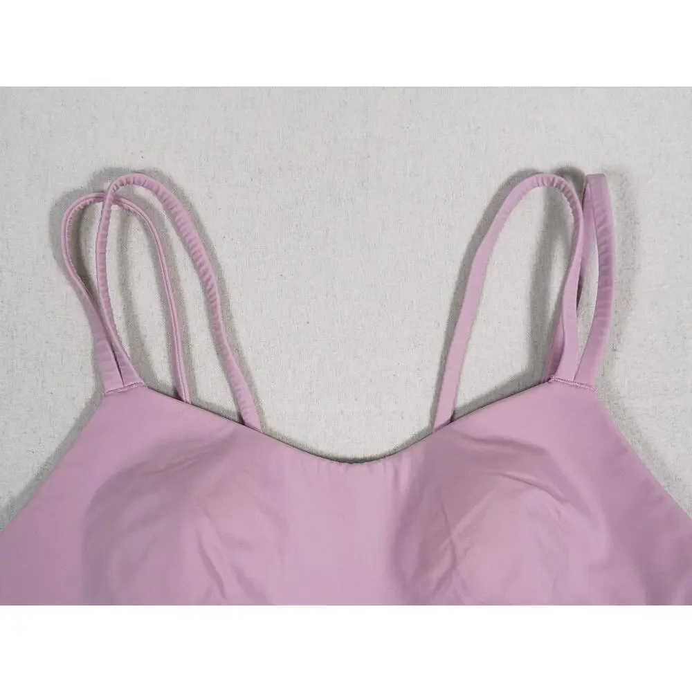 Lululemon Like a Cloud Light Support Bra B/C Cup Size 10 Rose Blush Yoga Pilates